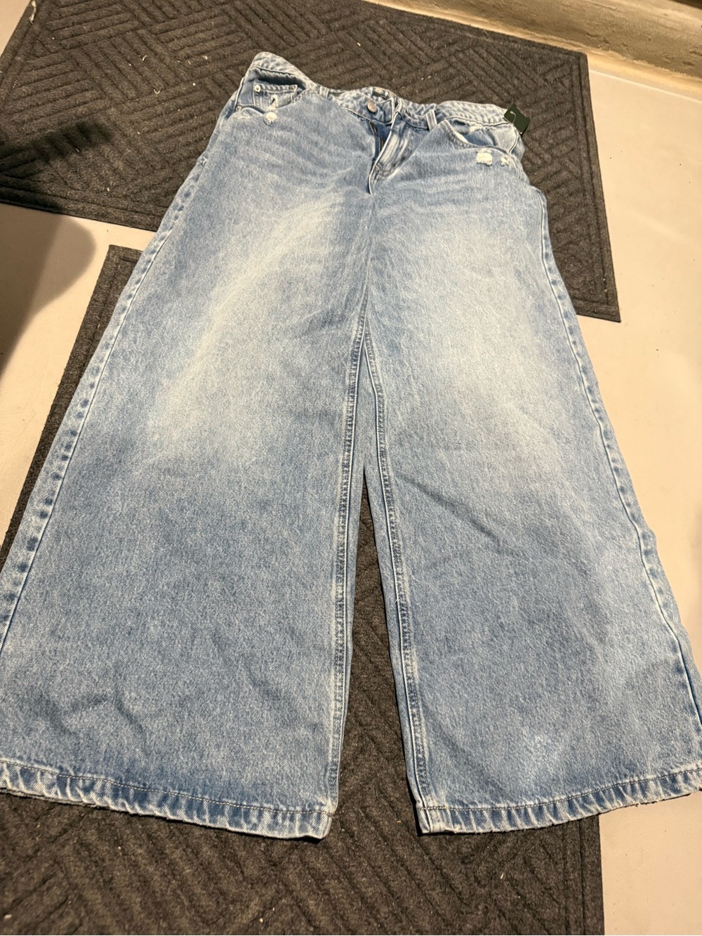 🍦Mid rise ultra Wide Leg Light Blue Women's Jeans